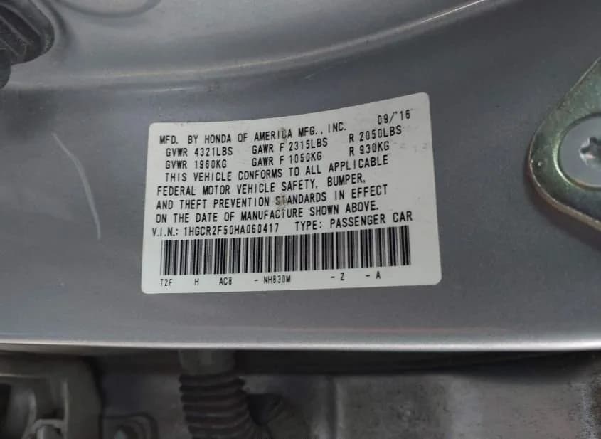 2017 HONDA Accord Used VIN 1HGCR2F50HA060417 – photo 14 2017 HONDA Accord Used VIN 1HGCR2F50HA060417 – photo 14