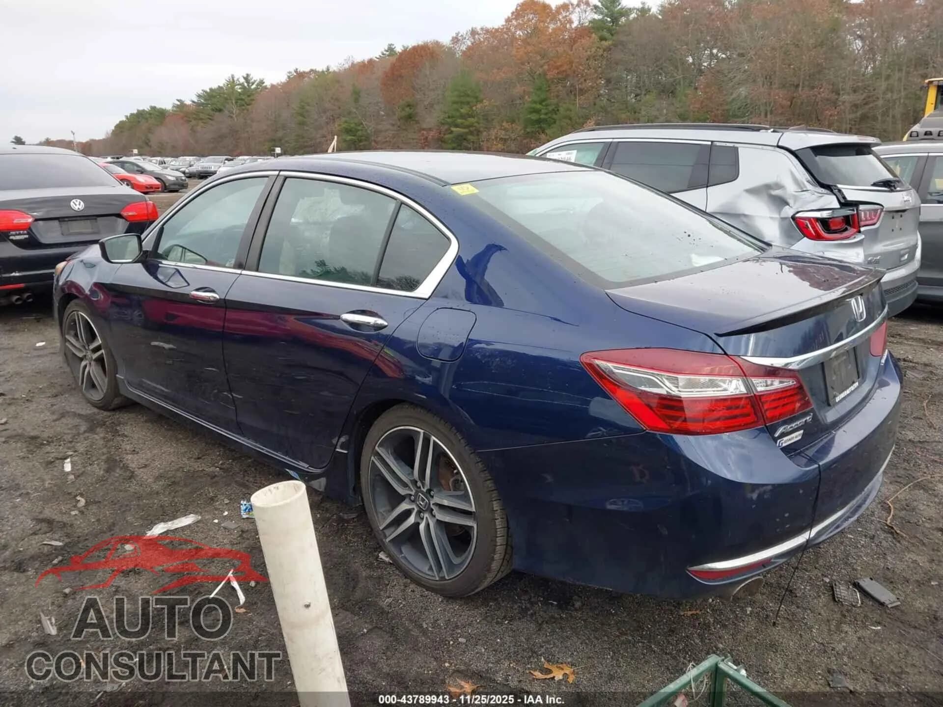 2016 HONDA ACCORD Damaged VIN 1HGCR2F56GA125978 – side profile 2016 HONDA ACCORD Damaged VIN 1HGCR2F56GA125978 – side profile