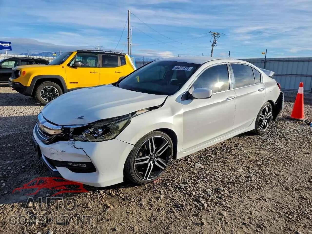 2016 HONDA ACCORD Damaged VIN 1HGCR2F58GA102041 – front exterior 2016 HONDA ACCORD Damaged VIN 1HGCR2F58GA102041 – front exterior