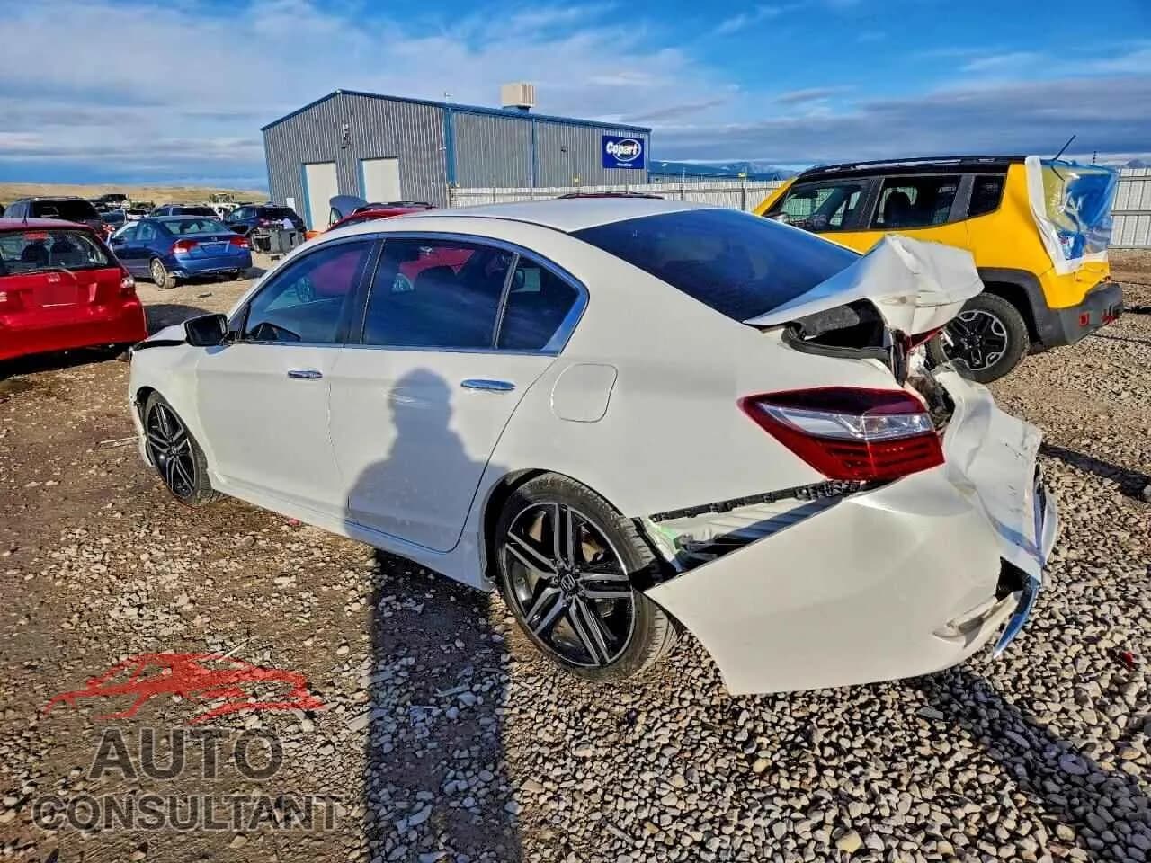 2016 HONDA ACCORD Damaged VIN 1HGCR2F58GA102041 – rear exterior 2016 HONDA ACCORD Damaged VIN 1HGCR2F58GA102041 – rear exterior