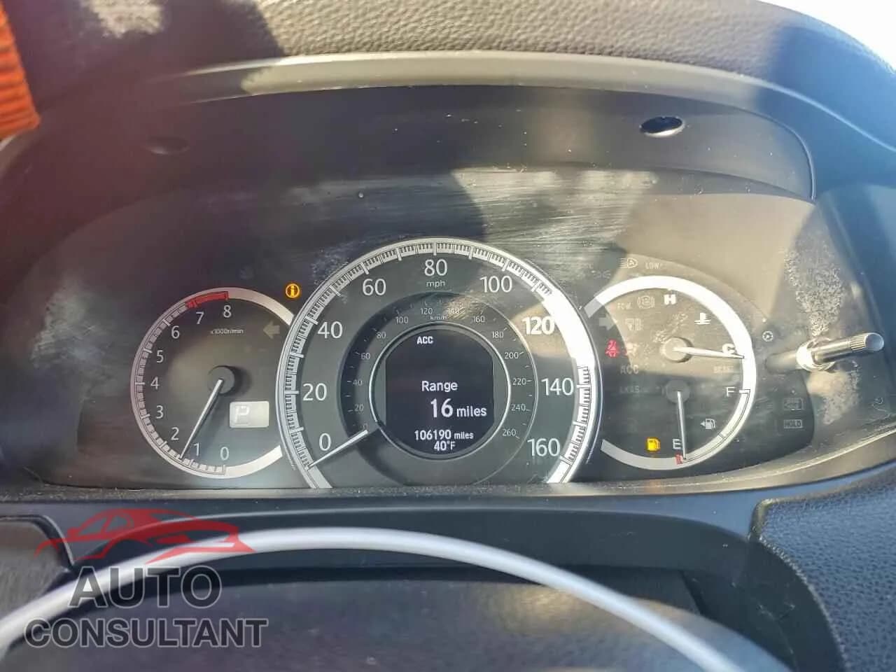 2015 HONDA ACCORD Damaged VIN 1HGCR3F93FA009256 – trunk area 2015 HONDA ACCORD Damaged VIN 1HGCR3F93FA009256 – trunk area