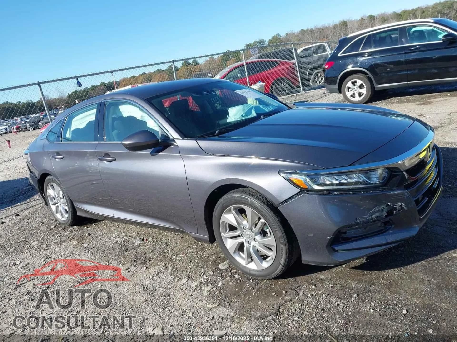 2018 HONDA ACCORD Damaged VIN 1HGCV1F16JA086416 – front exterior 2018 HONDA ACCORD Damaged VIN 1HGCV1F16JA086416 – front exterior
