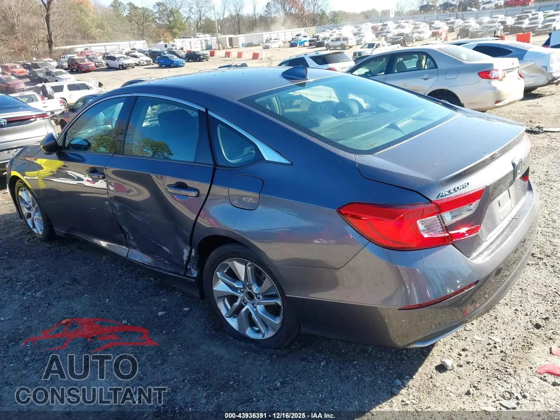 2018 HONDA ACCORD Damaged VIN 1HGCV1F16JA086416 – side profile 2018 HONDA ACCORD Damaged VIN 1HGCV1F16JA086416 – side profile