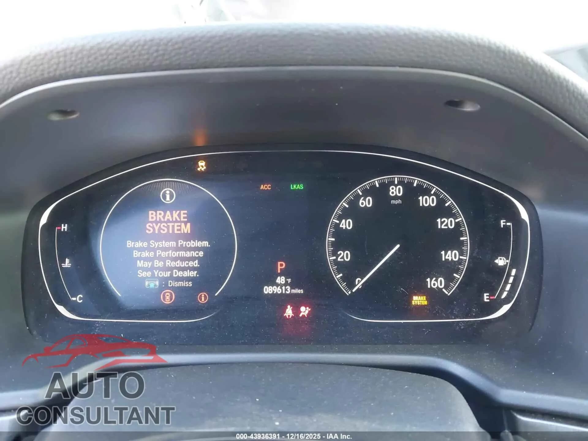 2018 HONDA ACCORD Damaged VIN 1HGCV1F16JA086416 – exterior detail 2018 HONDA ACCORD Damaged VIN 1HGCV1F16JA086416 – exterior detail