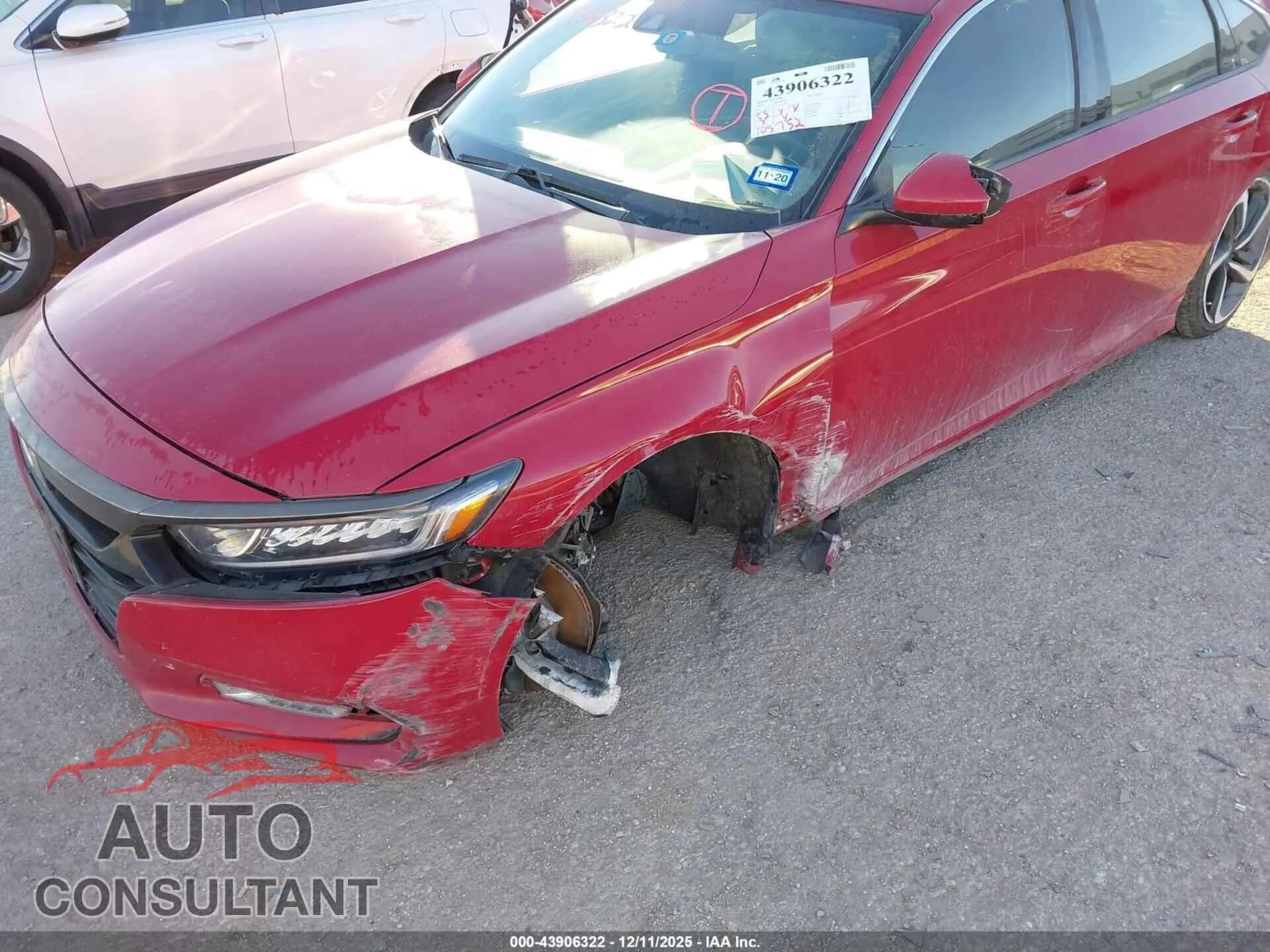 2018 HONDA ACCORD Damaged VIN 1HGCV1F30JA261308 – engine bay 2018 HONDA ACCORD Damaged VIN 1HGCV1F30JA261308 – engine bay
