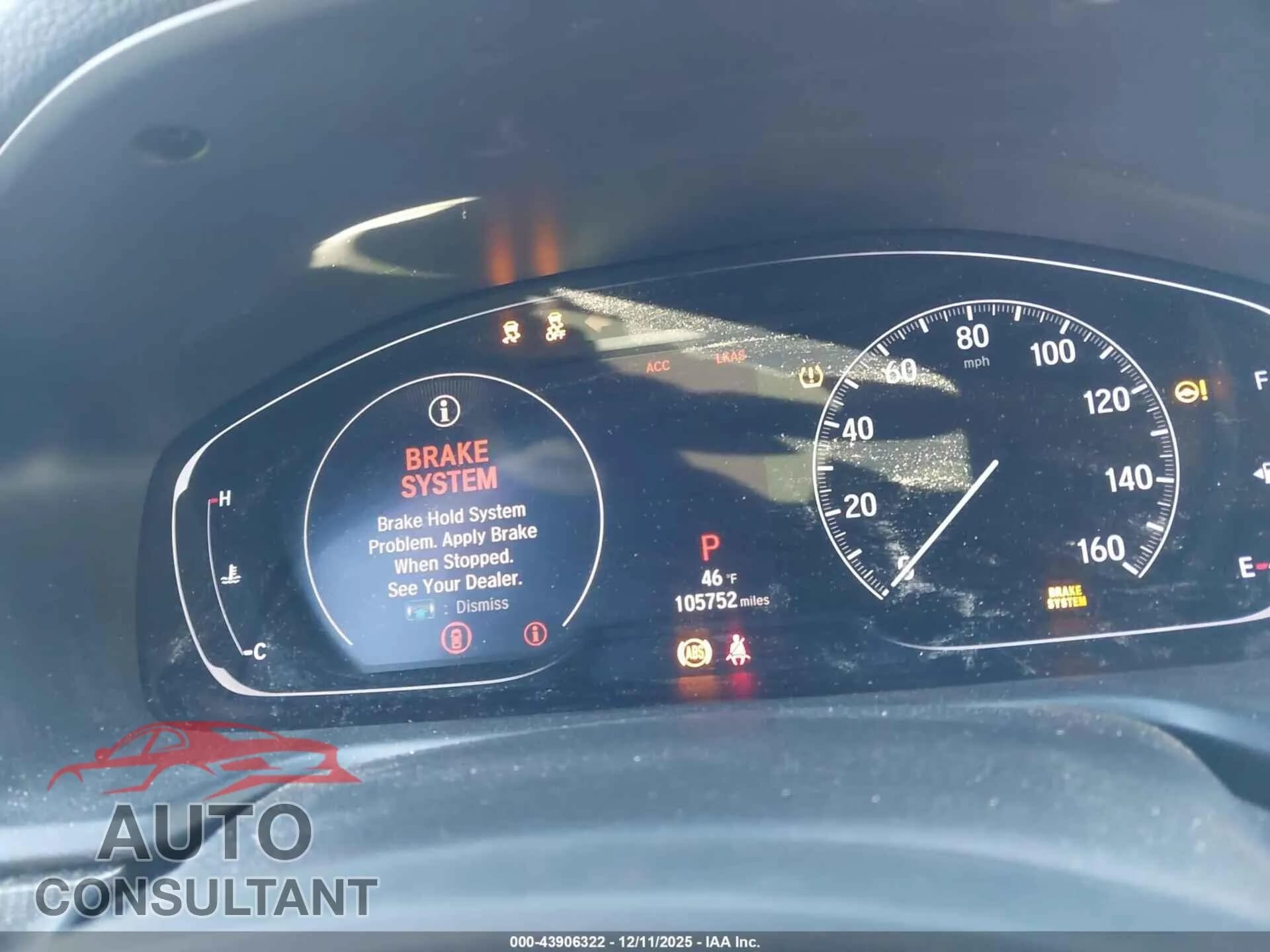 2018 HONDA ACCORD Damaged VIN 1HGCV1F30JA261308 – exterior detail 2018 HONDA ACCORD Damaged VIN 1HGCV1F30JA261308 – exterior detail