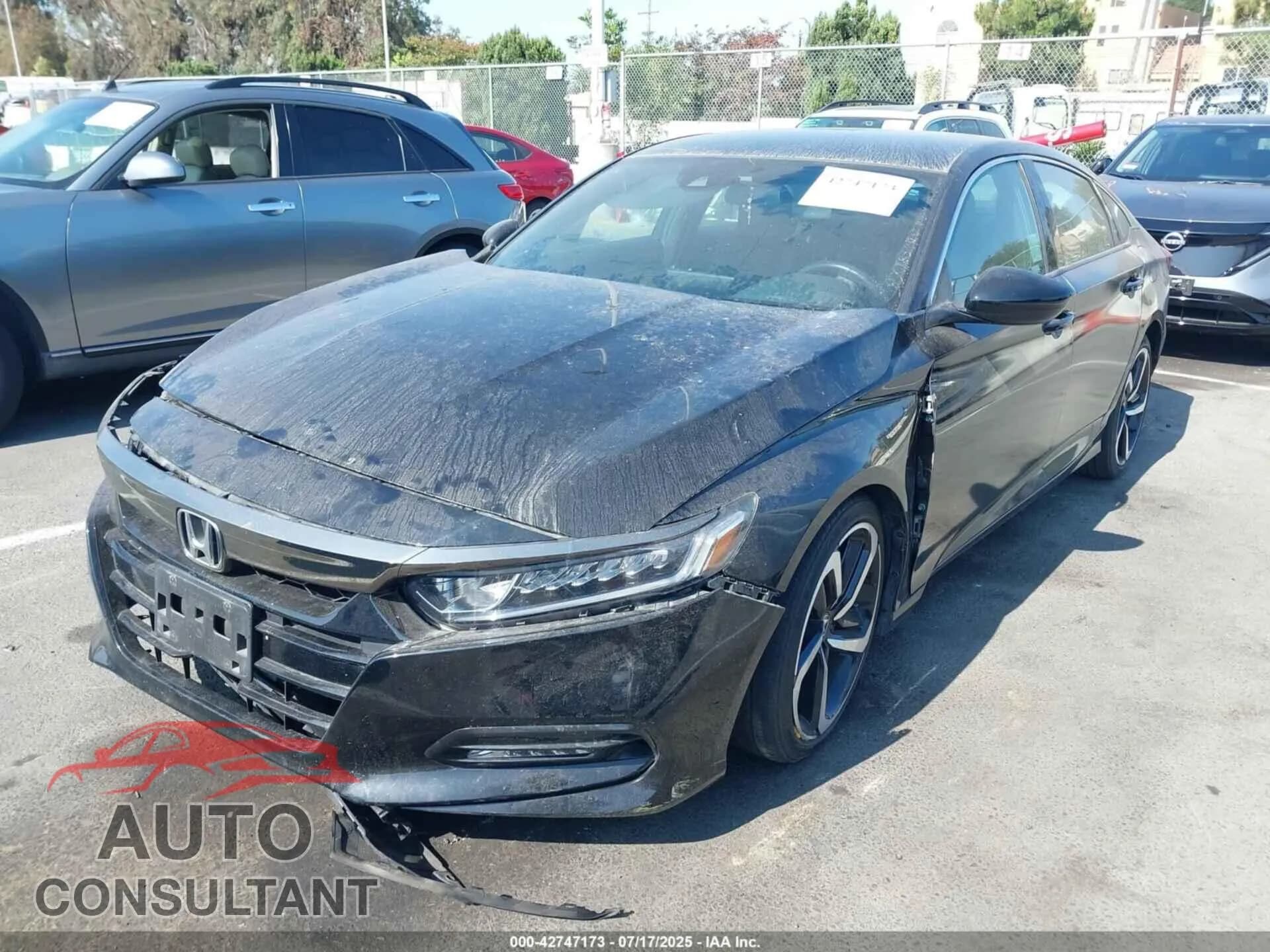 2018 HONDA ACCORD Damaged VIN 1HGCV1F34JA241854 – rear exterior 2018 HONDA ACCORD Damaged VIN 1HGCV1F34JA241854 – rear exterior