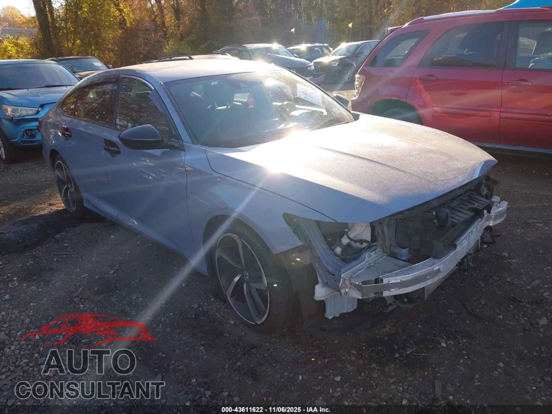 2021 HONDA ACCORD Damaged VIN 1HGCV1F39MA047776 – front exterior 2021 HONDA ACCORD Damaged VIN 1HGCV1F39MA047776 – front exterior