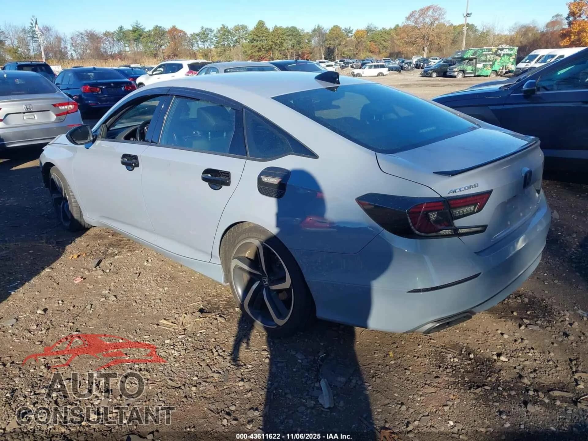 2021 HONDA ACCORD Damaged VIN 1HGCV1F39MA047776 – side profile 2021 HONDA ACCORD Damaged VIN 1HGCV1F39MA047776 – side profile