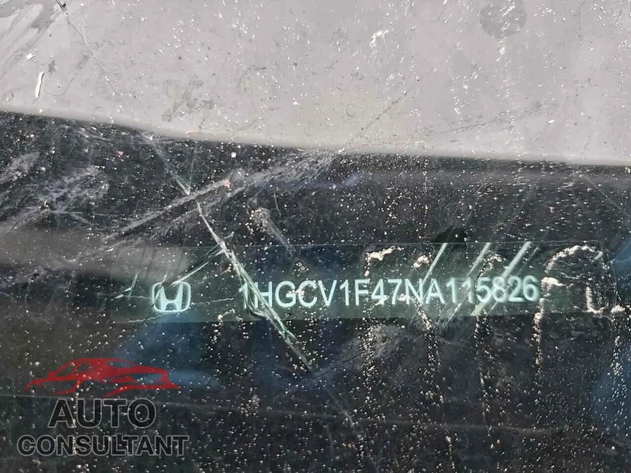 2022 HONDA ACCORD Damaged VIN 1HGCV1F47NA115826 – photo 13 2022 HONDA ACCORD Damaged VIN 1HGCV1F47NA115826 – photo 13