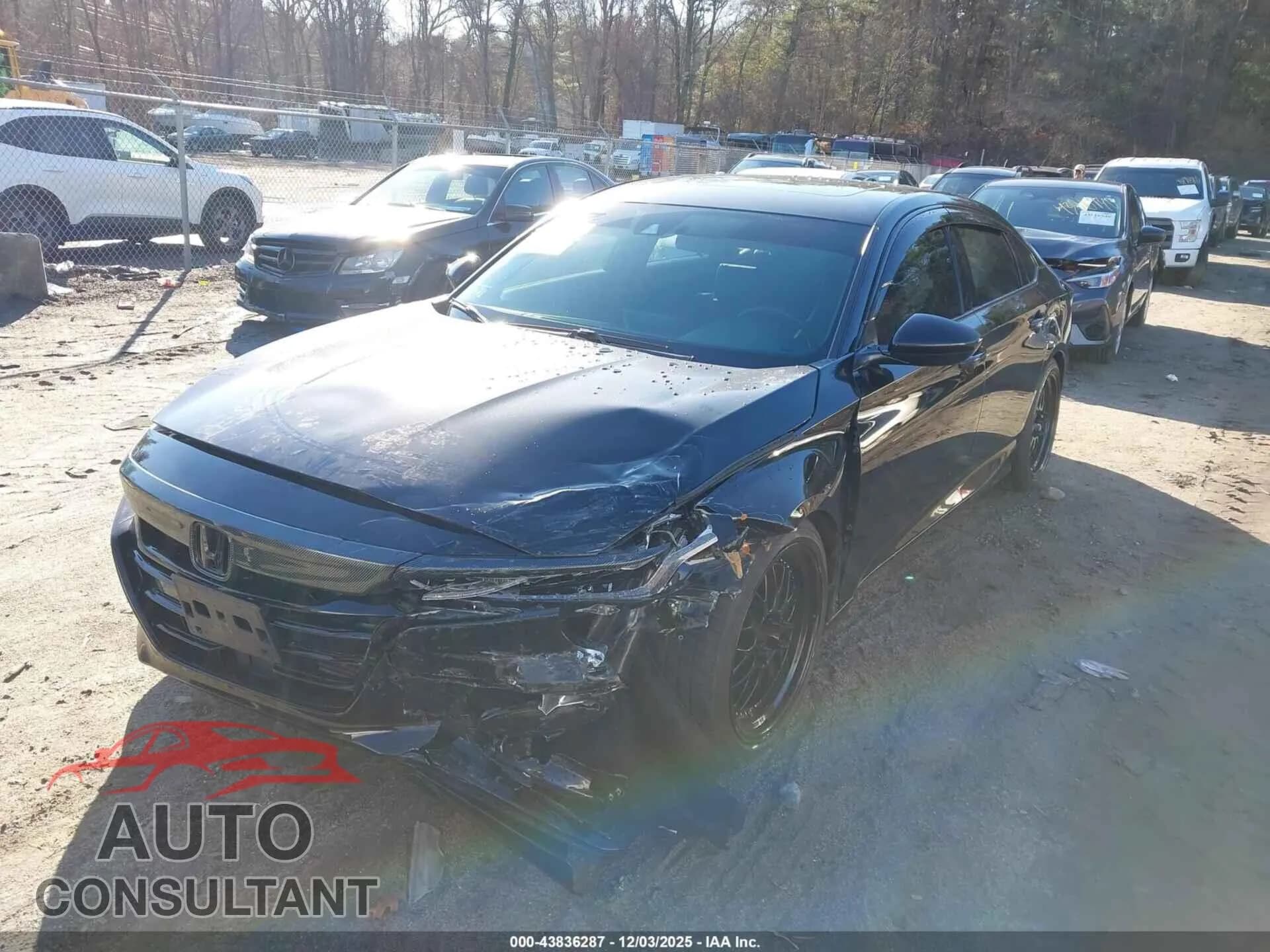 2020 HONDA ACCORD Damaged VIN 1HGCV2F32LA006944 – rear exterior 2020 HONDA ACCORD Damaged VIN 1HGCV2F32LA006944 – rear exterior