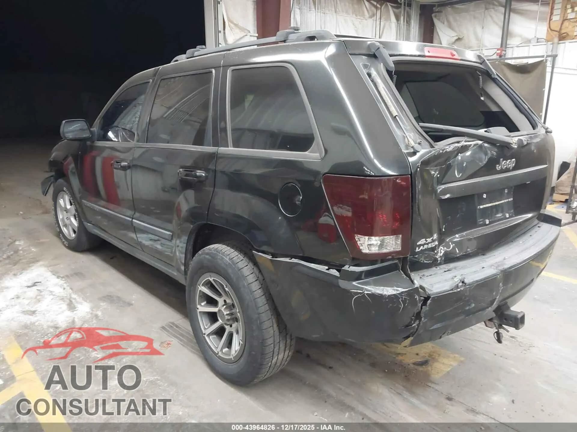 2009 JEEP GRAND CHEROKEE Damaged VIN 1J8GR48K99C504374 – side profile 2009 JEEP GRAND CHEROKEE Damaged VIN 1J8GR48K99C504374 – side profile