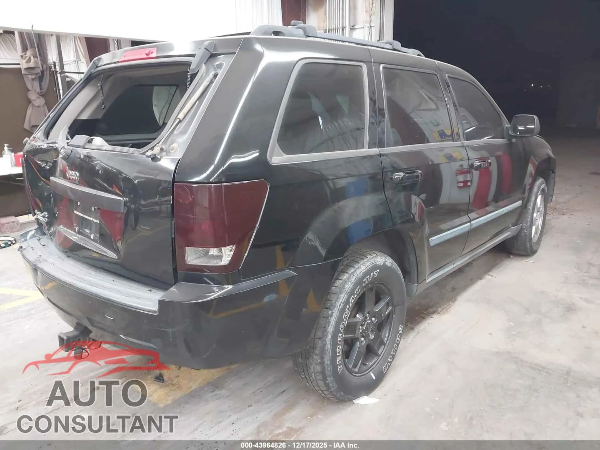 2009 JEEP GRAND CHEROKEE Damaged VIN 1J8GR48K99C504374 – dashboard 2009 JEEP GRAND CHEROKEE Damaged VIN 1J8GR48K99C504374 – dashboard