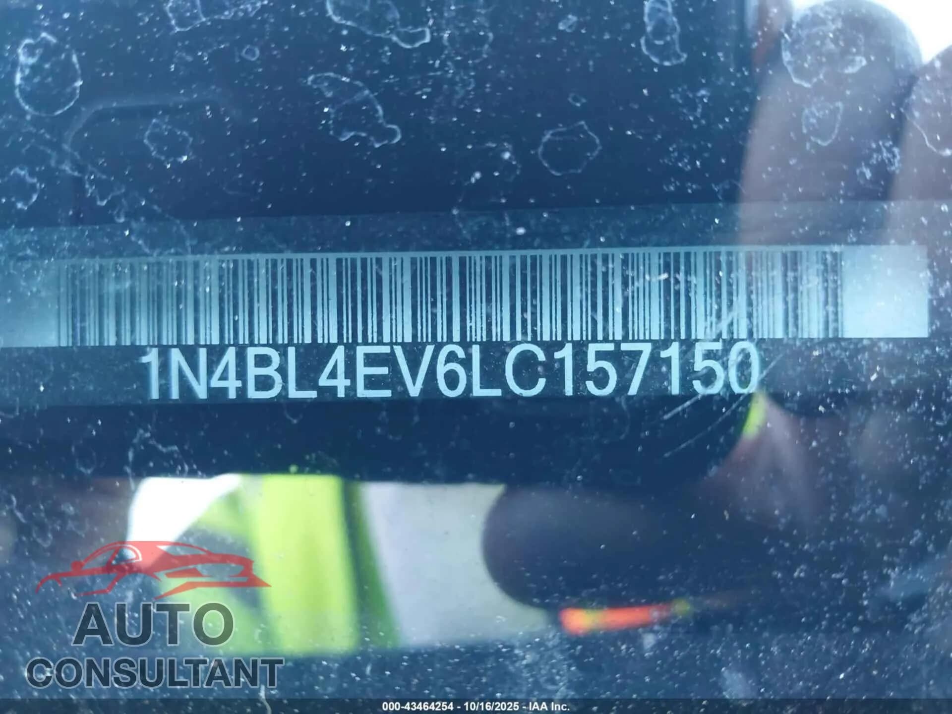 2020 NISSAN ALTIMA Damaged VIN 1N4BL4EV6LC157150 – photo 18 2020 NISSAN ALTIMA Damaged VIN 1N4BL4EV6LC157150 – photo 18