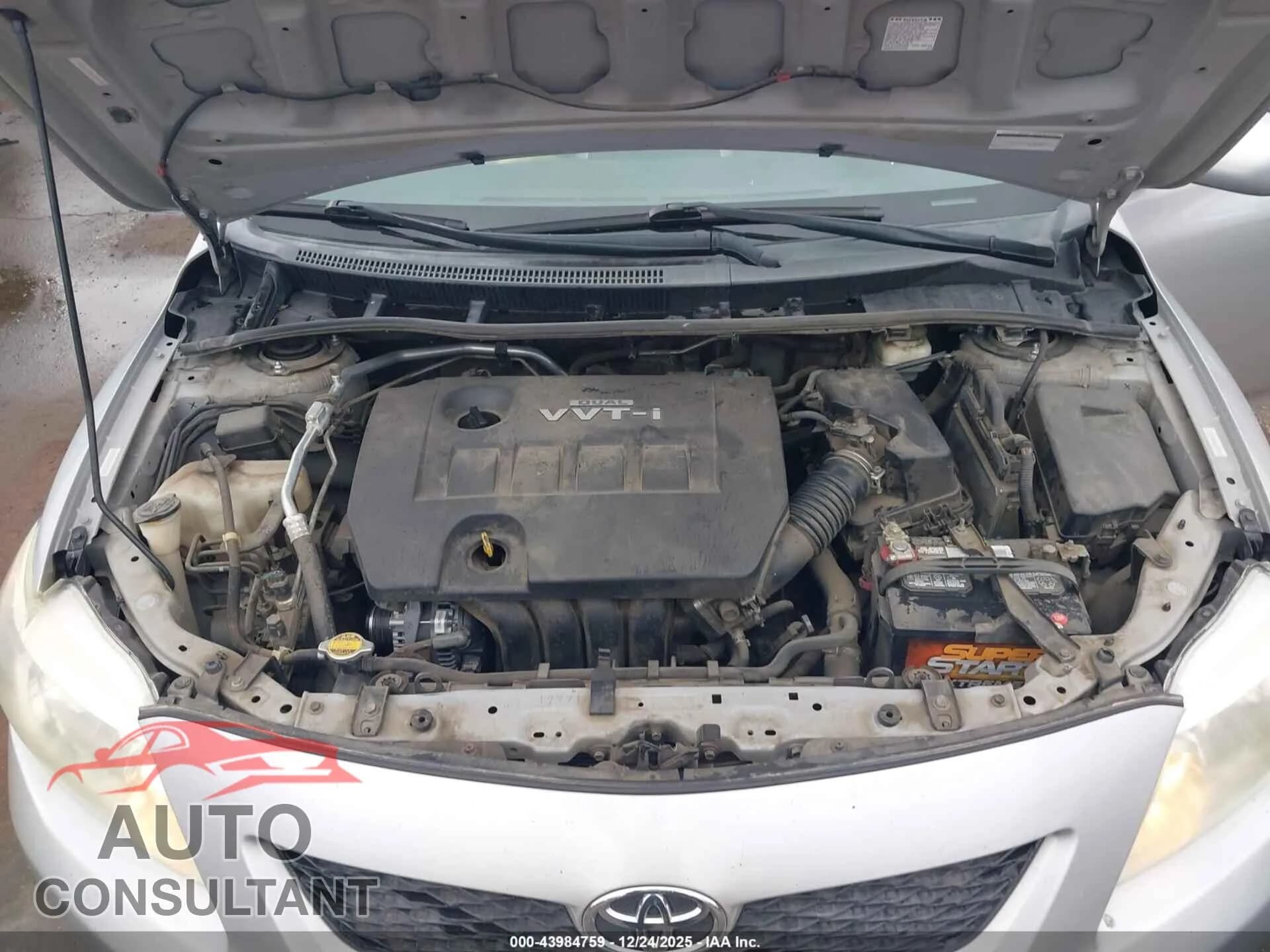 2009 TOYOTA COROLLA Damaged VIN 1NXBU40E49Z046772 – odometer reading 2009 TOYOTA COROLLA Damaged VIN 1NXBU40E49Z046772 – odometer reading