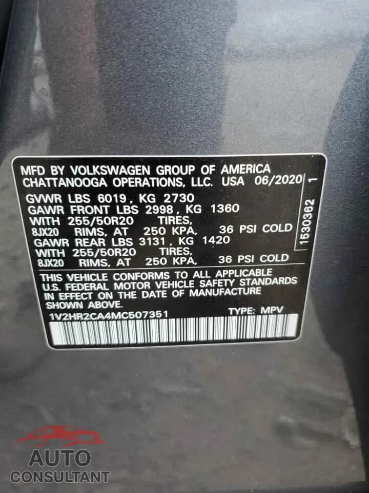 2021 VOLKSWAGEN ATLAS Used VIN 1V2HR2CA4MC507351 – photo 13 2021 VOLKSWAGEN ATLAS Used VIN 1V2HR2CA4MC507351 – photo 13
