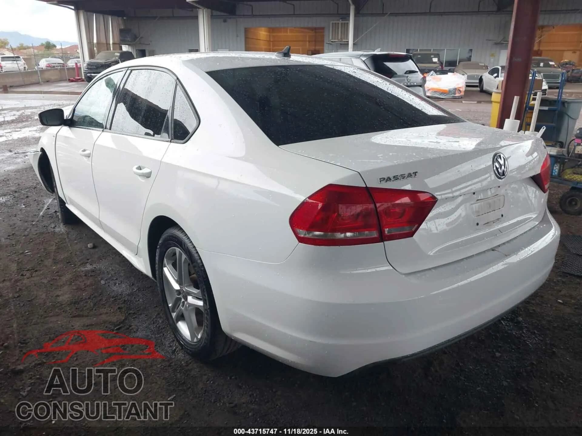 2014 VOLKSWAGEN PASSAT Damaged VIN 1VWAT7A39EC086893 – side profile 2014 VOLKSWAGEN PASSAT Damaged VIN 1VWAT7A39EC086893 – side profile