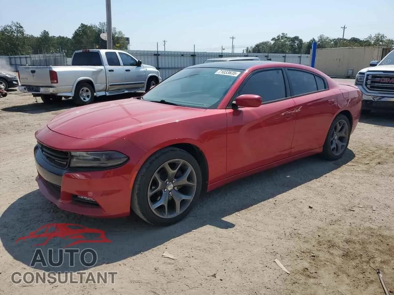 2015 DODGE CHARGER Damaged VIN 2C3CDXHG9FH852335 – front exterior 2015 DODGE CHARGER Damaged VIN 2C3CDXHG9FH852335 – front exterior