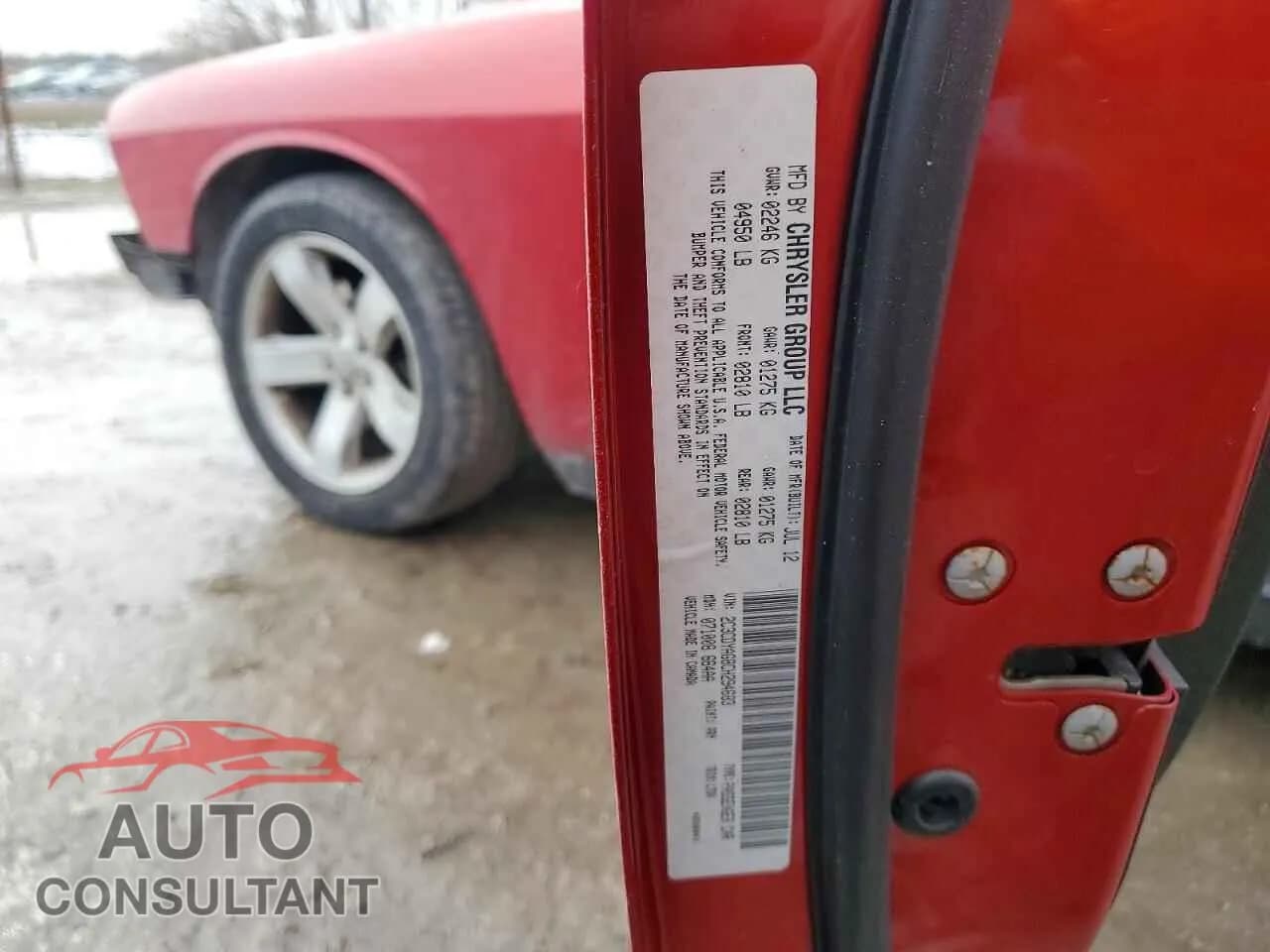 2012 DODGE CHALLENGER Used VIN 2C3CDYAG8CH294683 – photo 12 2012 DODGE CHALLENGER Used VIN 2C3CDYAG8CH294683 – photo 12