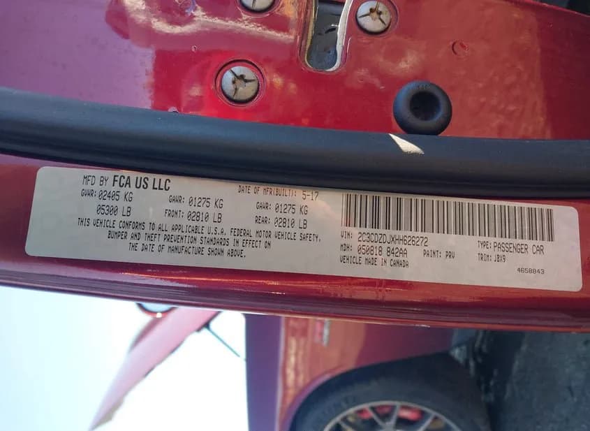 2017 DODGE Challenger Used VIN 2C3CDZDJXHH626272 – photo 12 2017 DODGE Challenger Used VIN 2C3CDZDJXHH626272 – photo 12