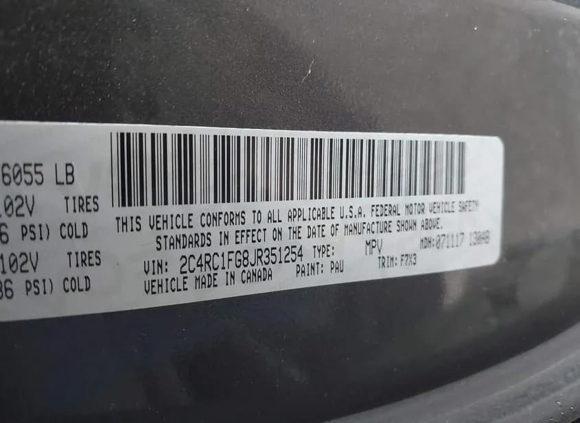2018 CHRYSLER PACIFICA Used VIN 2C4RC1FG8JR351254 – photo 20 2018 CHRYSLER PACIFICA Used VIN 2C4RC1FG8JR351254 – photo 20