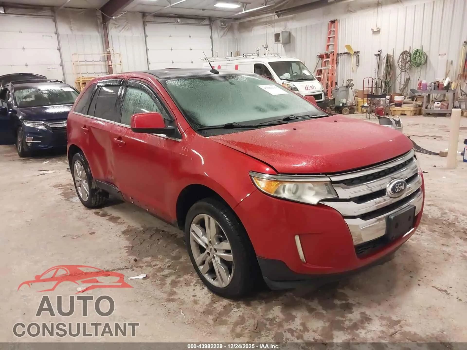 2011 FORD EDGE Damaged VIN 2FMDK4KCXBBA41906 – front exterior 2011 FORD EDGE Damaged VIN 2FMDK4KCXBBA41906 – front exterior