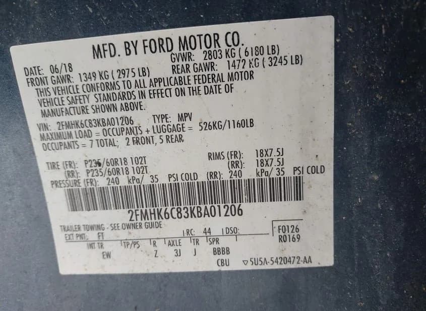 2019 FORD Flex Used VIN 2FMHK6C83KBA01206 – photo 16 2019 FORD Flex Used VIN 2FMHK6C83KBA01206 – photo 16