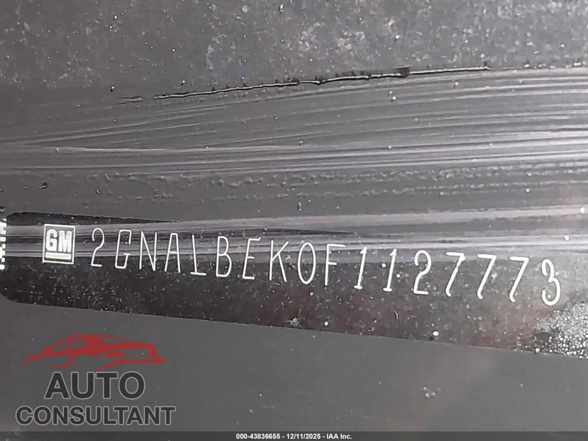 2015 CHEVROLET EQUINOX Damaged VIN 2GNALBEK0F1127773 – trunk area 2015 CHEVROLET EQUINOX Damaged VIN 2GNALBEK0F1127773 – trunk area