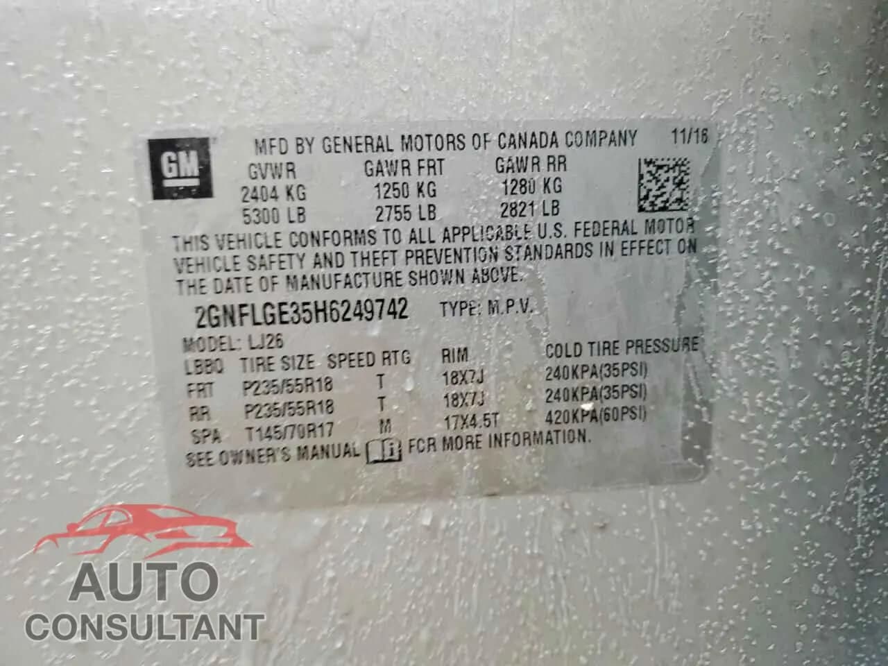 2017 CHEVROLET EQUINOX Damaged VIN 2GNFLGE35H6249742 – photo 12 2017 CHEVROLET EQUINOX Damaged VIN 2GNFLGE35H6249742 – photo 12