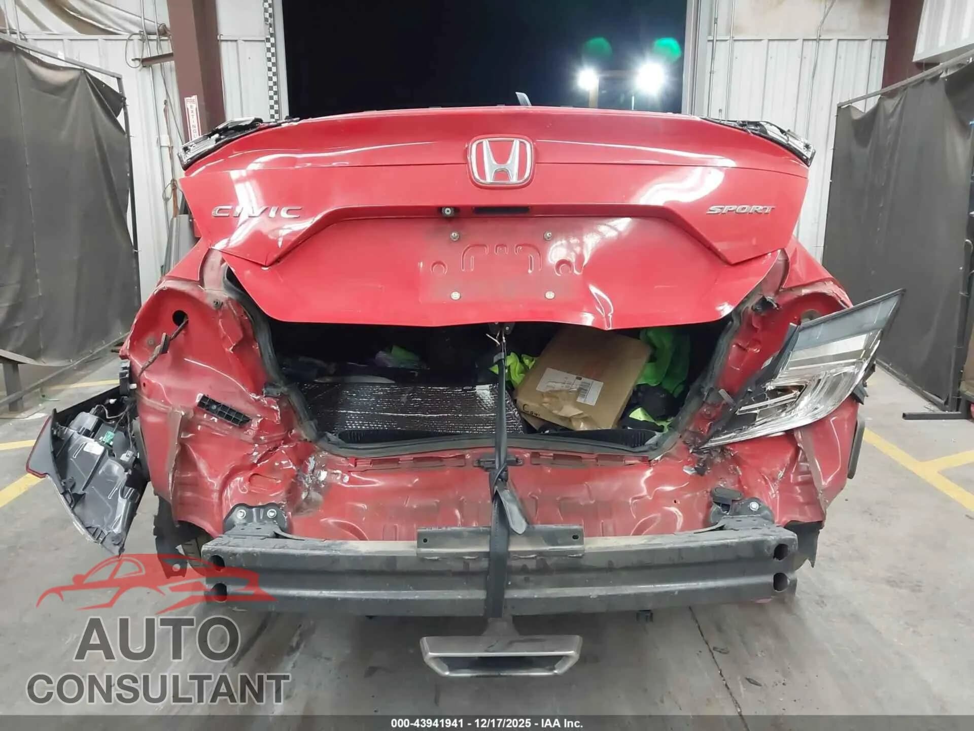 2019 HONDA CIVIC Damaged VIN 2HGFC2F82KH535986 – photo 17 2019 HONDA CIVIC Damaged VIN 2HGFC2F82KH535986 – photo 17