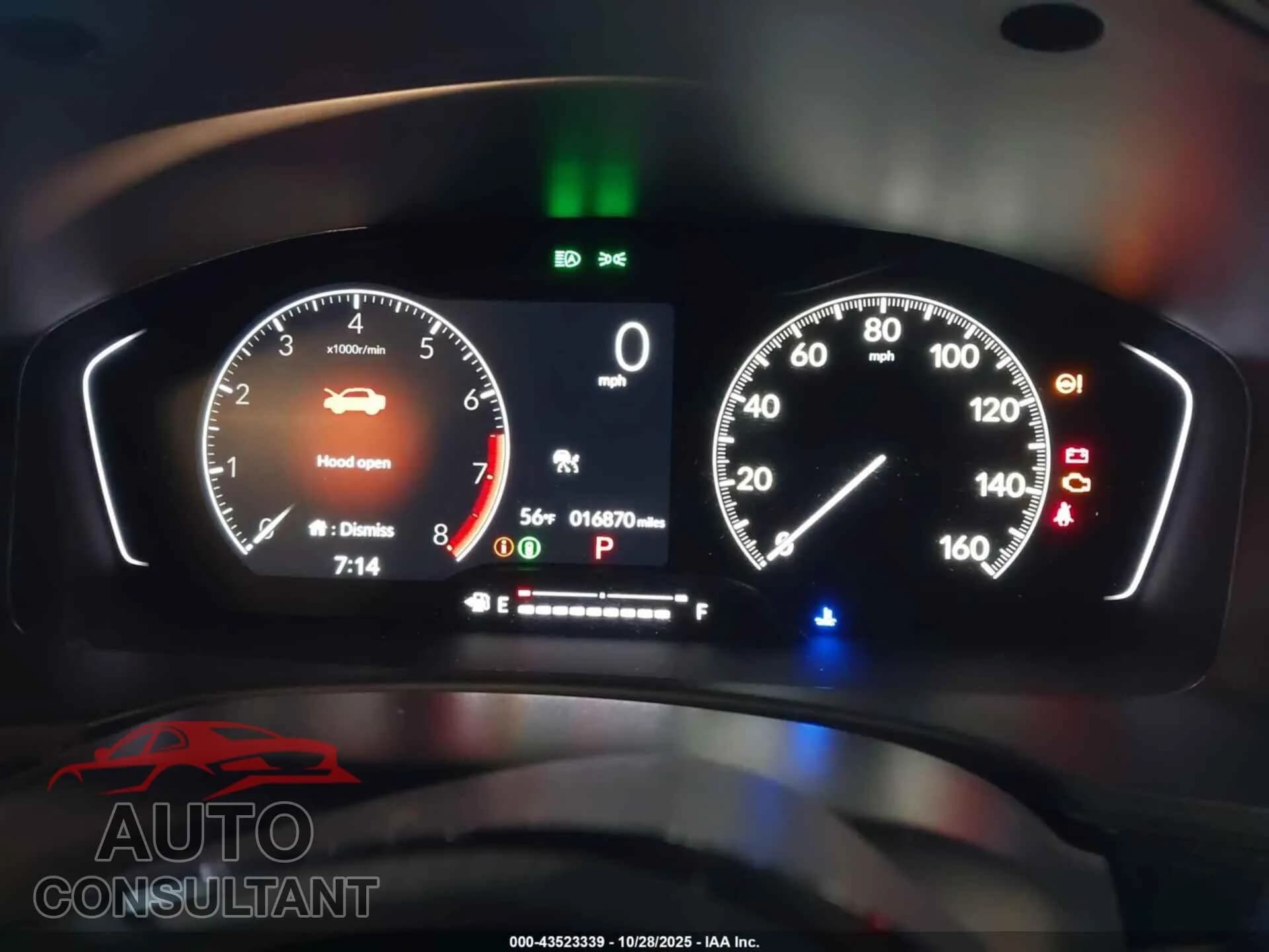 2024 HONDA CIVIC Damaged VIN 2HGFE1F77RH313269 – exterior detail 2024 HONDA CIVIC Damaged VIN 2HGFE1F77RH313269 – exterior detail