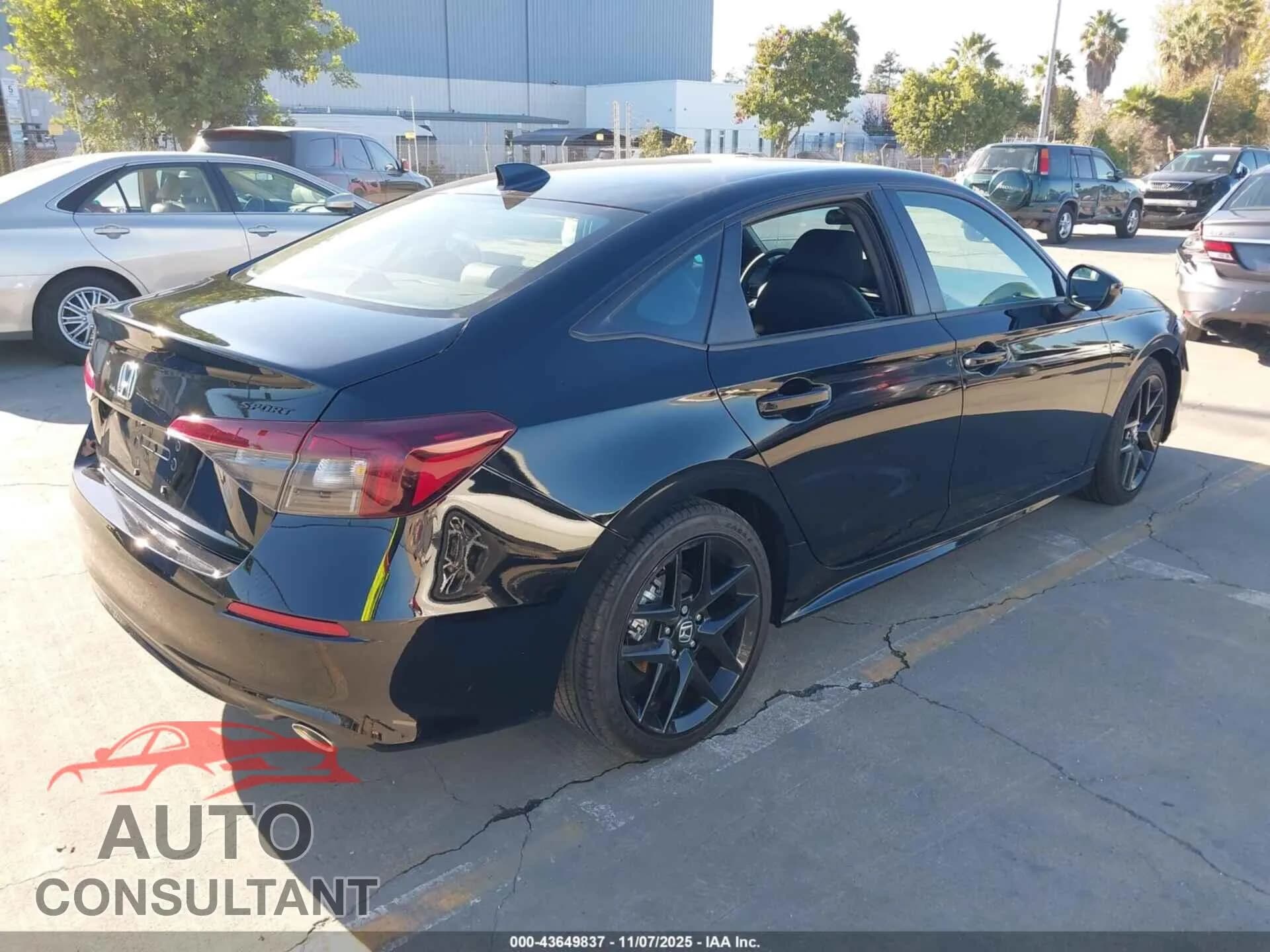 2026 HONDA CIVIC Damaged VIN 2HGFE2F52TH507137 – dashboard 2026 HONDA CIVIC Damaged VIN 2HGFE2F52TH507137 – dashboard