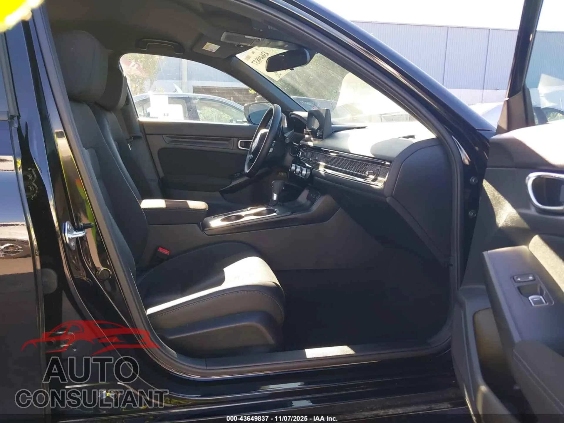 2026 HONDA CIVIC Damaged VIN 2HGFE2F52TH507137 – interior seats 2026 HONDA CIVIC Damaged VIN 2HGFE2F52TH507137 – interior seats