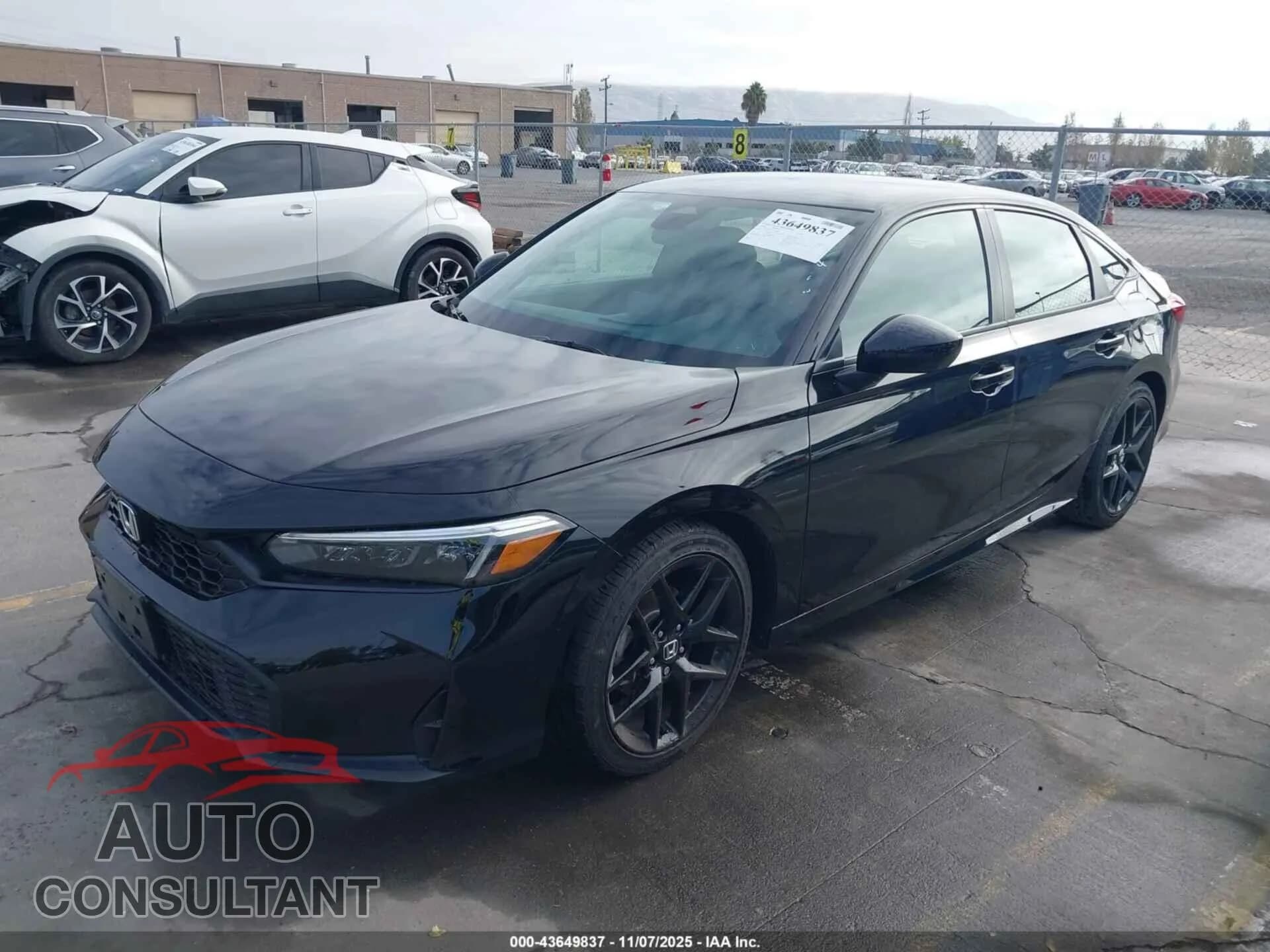 2026 HONDA CIVIC Damaged VIN 2HGFE2F52TH507137 – engine bay 2026 HONDA CIVIC Damaged VIN 2HGFE2F52TH507137 – engine bay