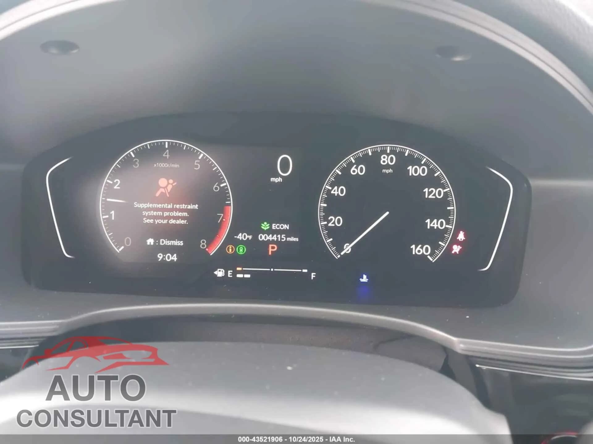 2025 HONDA CIVIC Damaged VIN 2HGFE2F53SH604846 – exterior detail 2025 HONDA CIVIC Damaged VIN 2HGFE2F53SH604846 – exterior detail