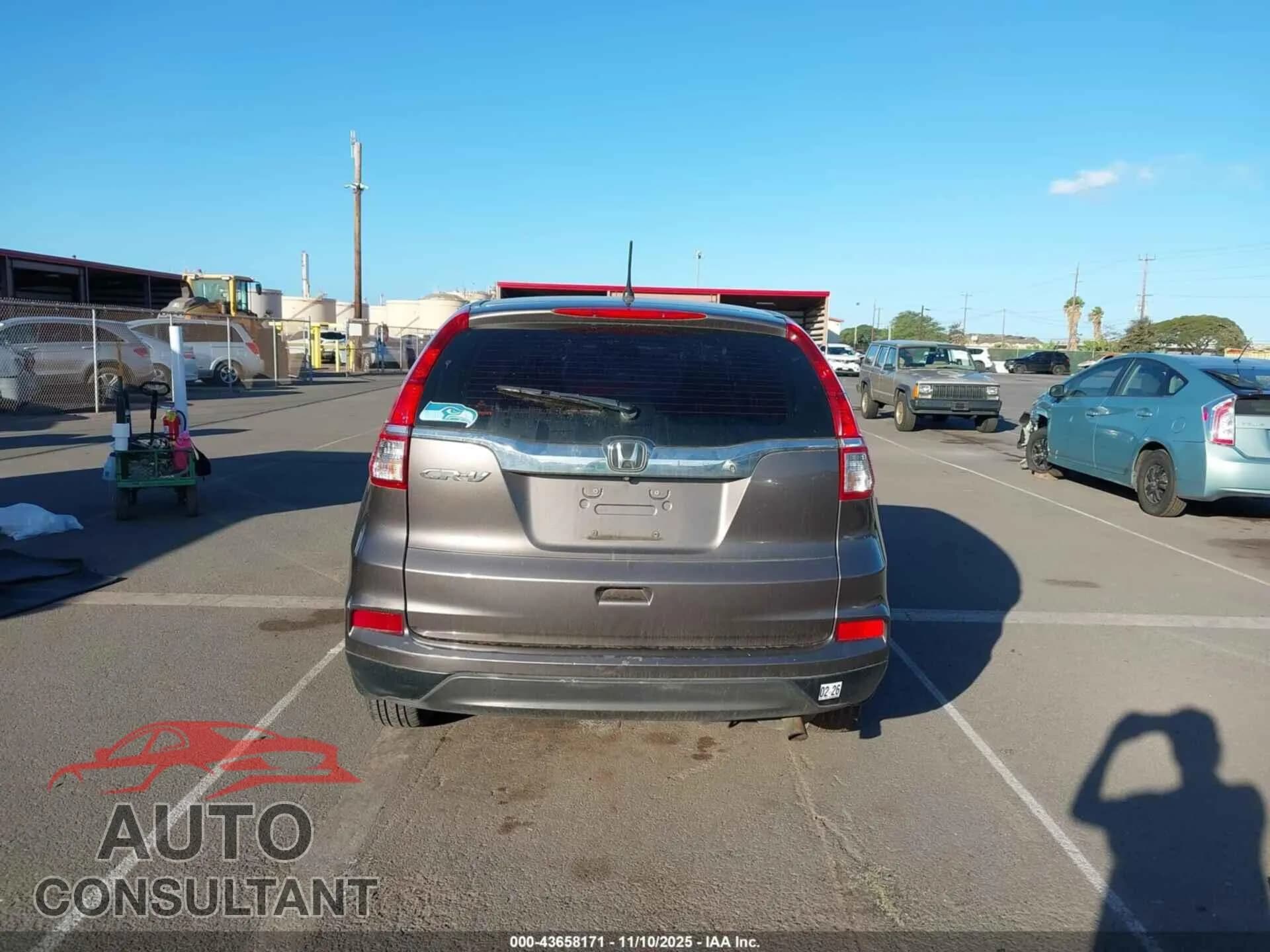 2015 HONDA CR-V Damaged VIN 2HKRM3H31FH504502 – photo 16 2015 HONDA CR-V Damaged VIN 2HKRM3H31FH504502 – photo 16