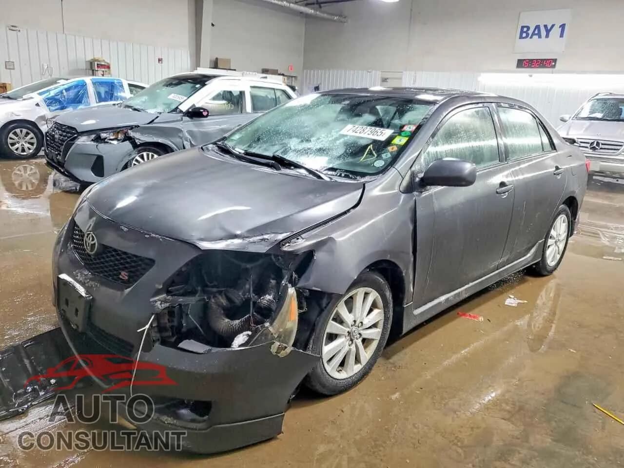 2010 TOYOTA COROLLA Damaged VIN 2T1BU4EE8AC456697 – front exterior 2010 TOYOTA COROLLA Damaged VIN 2T1BU4EE8AC456697 – front exterior