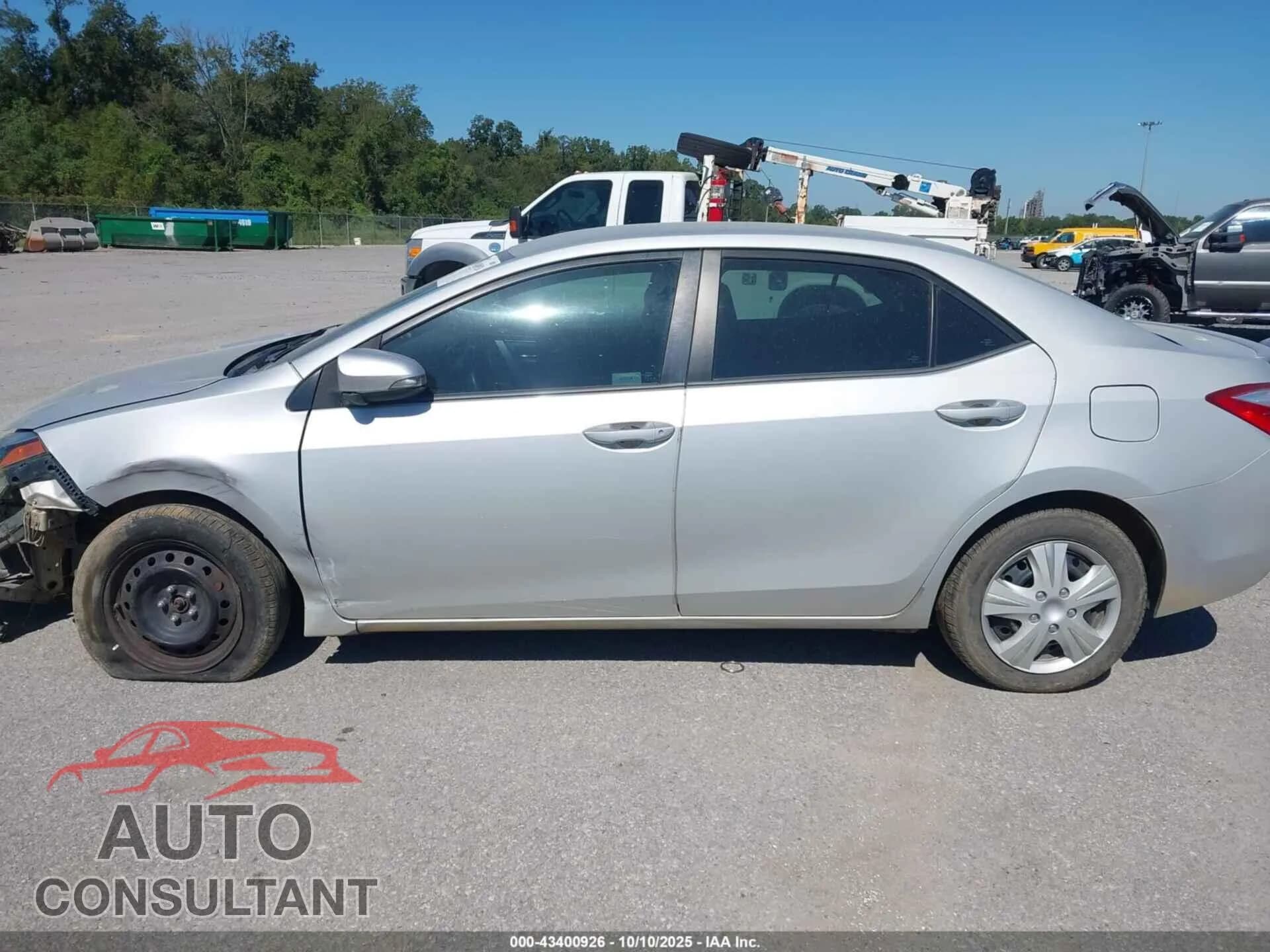 2015 TOYOTA COROLLA Damaged VIN 2T1BURHE0FC253366 – photo 14 2015 TOYOTA COROLLA Damaged VIN 2T1BURHE0FC253366 – photo 14