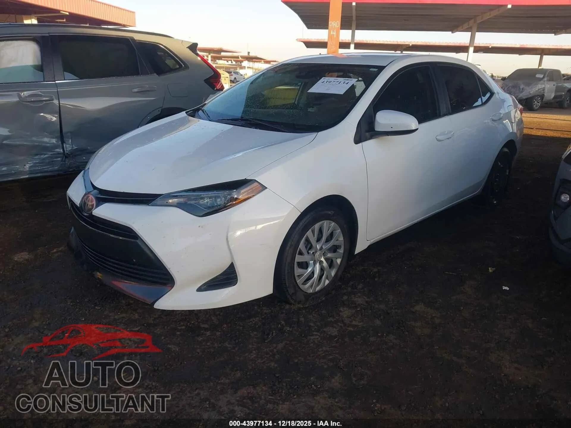 2019 TOYOTA COROLLA Damaged VIN 2T1BURHE0KC196208 – rear exterior 2019 TOYOTA COROLLA Damaged VIN 2T1BURHE0KC196208 – rear exterior