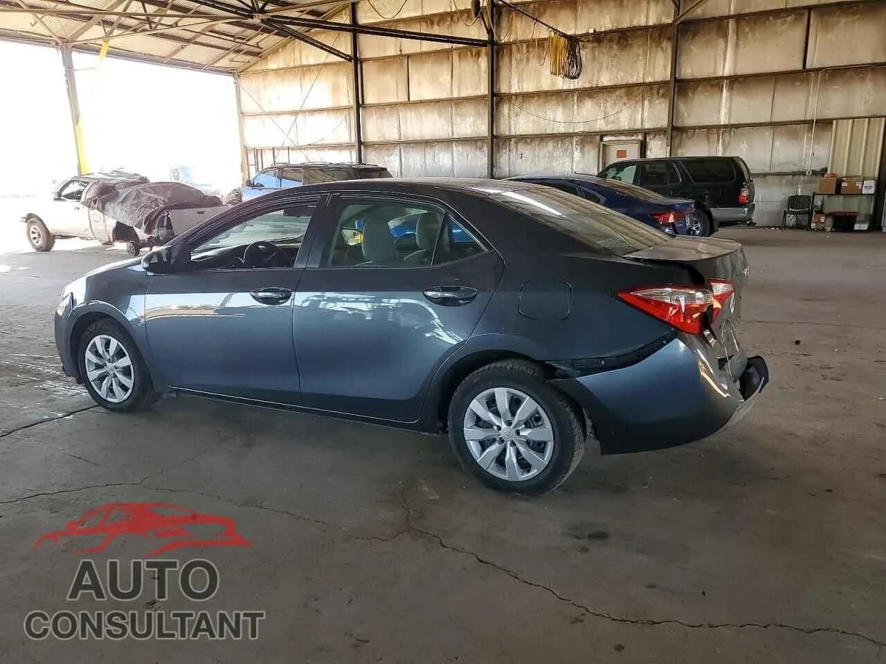 2016 TOYOTA COROLLA Damaged VIN 2T1BURHE4GC499032 – rear exterior 2016 TOYOTA COROLLA Damaged VIN 2T1BURHE4GC499032 – rear exterior