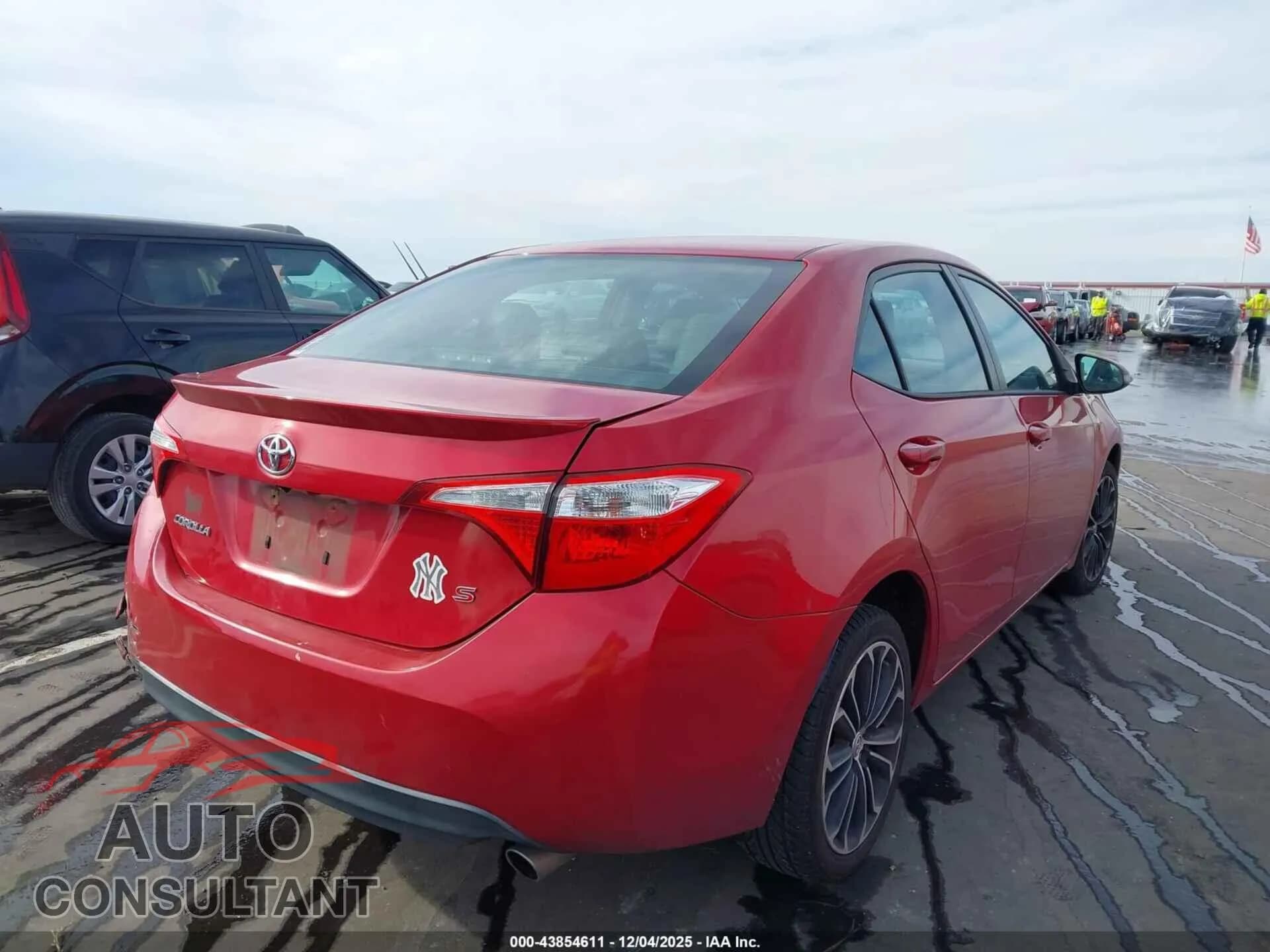 2016 TOYOTA COROLLA Damaged VIN 2T1BURHE4GC575770 – dashboard 2016 TOYOTA COROLLA Damaged VIN 2T1BURHE4GC575770 – dashboard