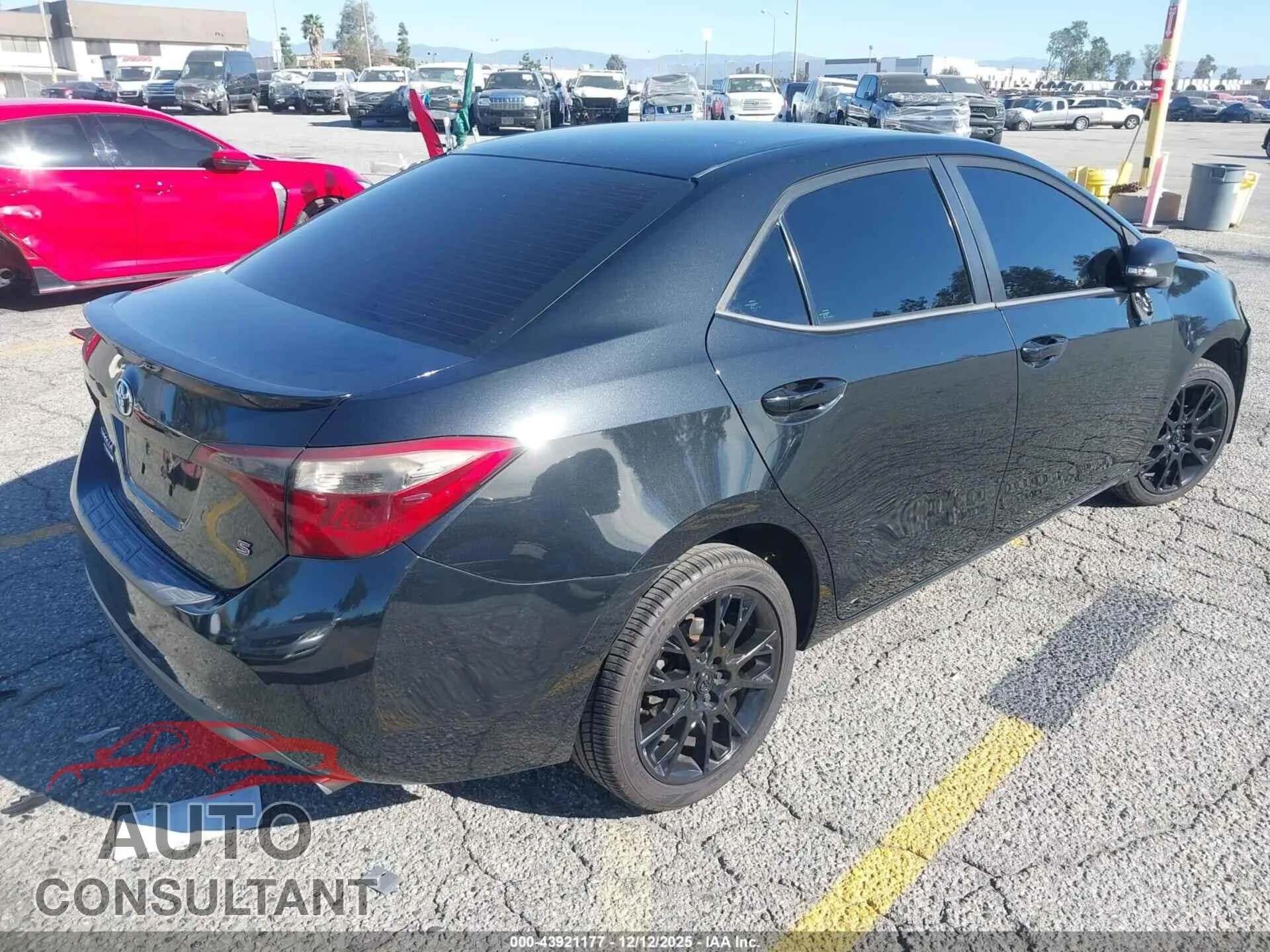 2016 TOYOTA COROLLA Damaged VIN 2T1BURHE7GC592367 – dashboard 2016 TOYOTA COROLLA Damaged VIN 2T1BURHE7GC592367 – dashboard