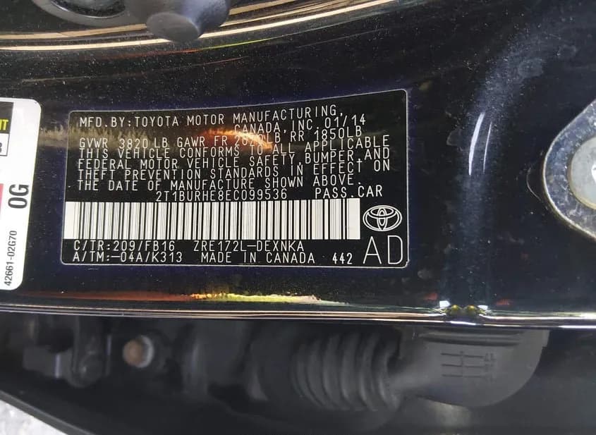 2014 TOYOTA Corolla Used VIN 2T1BURHE8EC099536 – photo 16 2014 TOYOTA Corolla Used VIN 2T1BURHE8EC099536 – photo 16