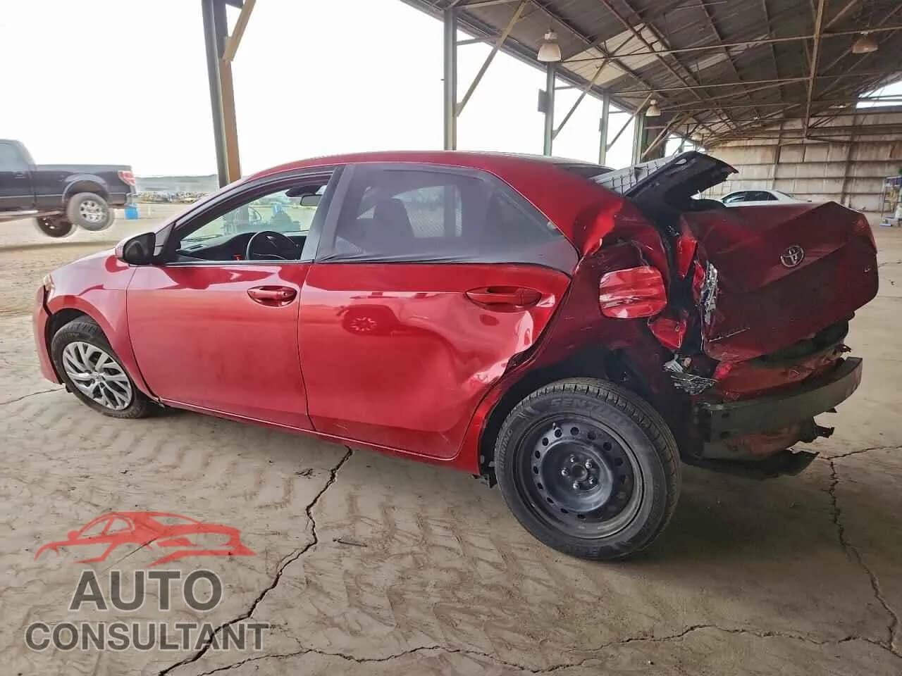 2019 TOYOTA COROLLA Damaged VIN 2T1BURHE9KC245633 – rear exterior 2019 TOYOTA COROLLA Damaged VIN 2T1BURHE9KC245633 – rear exterior