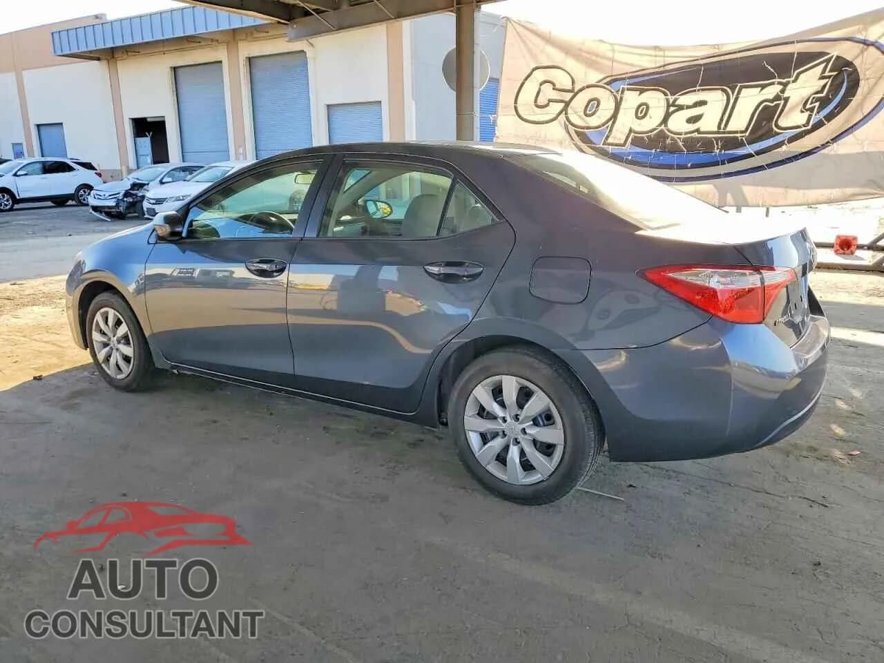 2015 TOYOTA COROLLA Damaged VIN 2T1BURHEXFC314917 – rear exterior 2015 TOYOTA COROLLA Damaged VIN 2T1BURHEXFC314917 – rear exterior