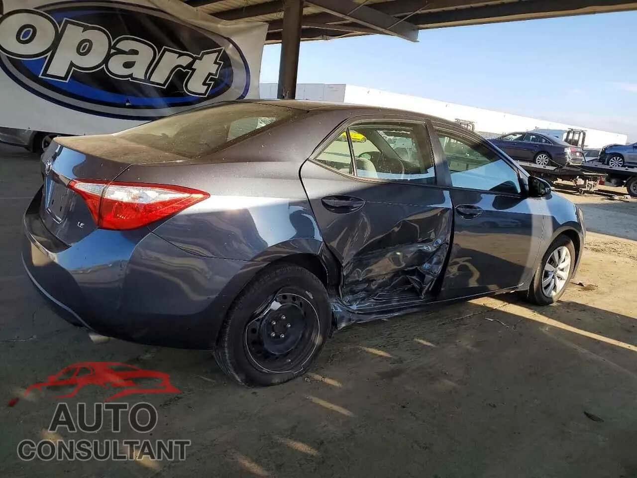 2015 TOYOTA COROLLA Damaged VIN 2T1BURHEXFC314917 – side profile 2015 TOYOTA COROLLA Damaged VIN 2T1BURHEXFC314917 – side profile