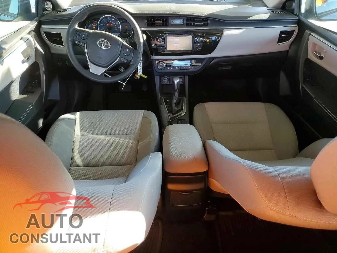 2015 TOYOTA COROLLA Damaged VIN 2T1BURHEXFC314917 – undercarriage 2015 TOYOTA COROLLA Damaged VIN 2T1BURHEXFC314917 – undercarriage