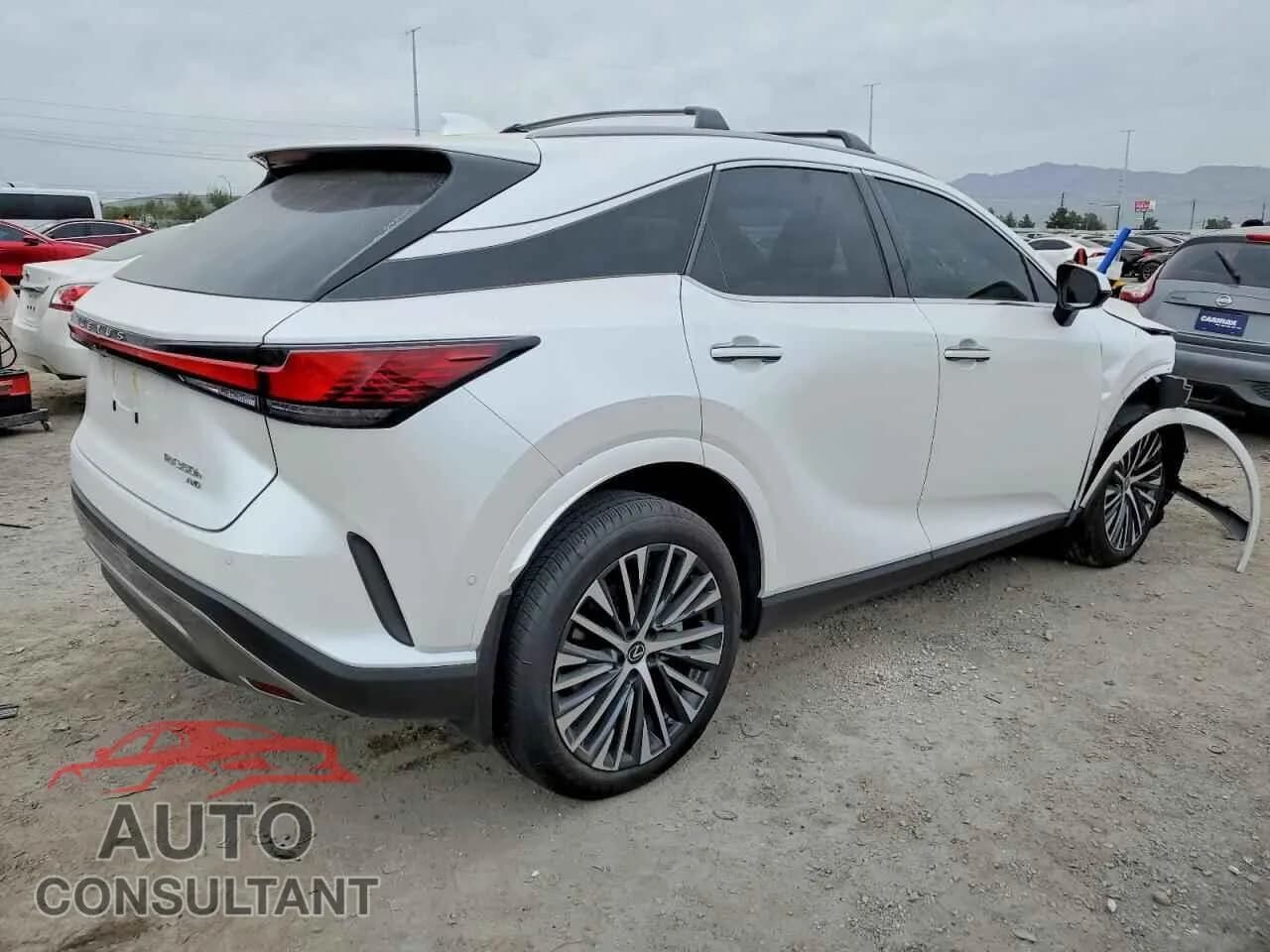 2025 LEXUS RX 350H BA Damaged VIN 2T2BBMCA6SC088491 – side profile 2025 LEXUS RX 350H BA Damaged VIN 2T2BBMCA6SC088491 – side profile