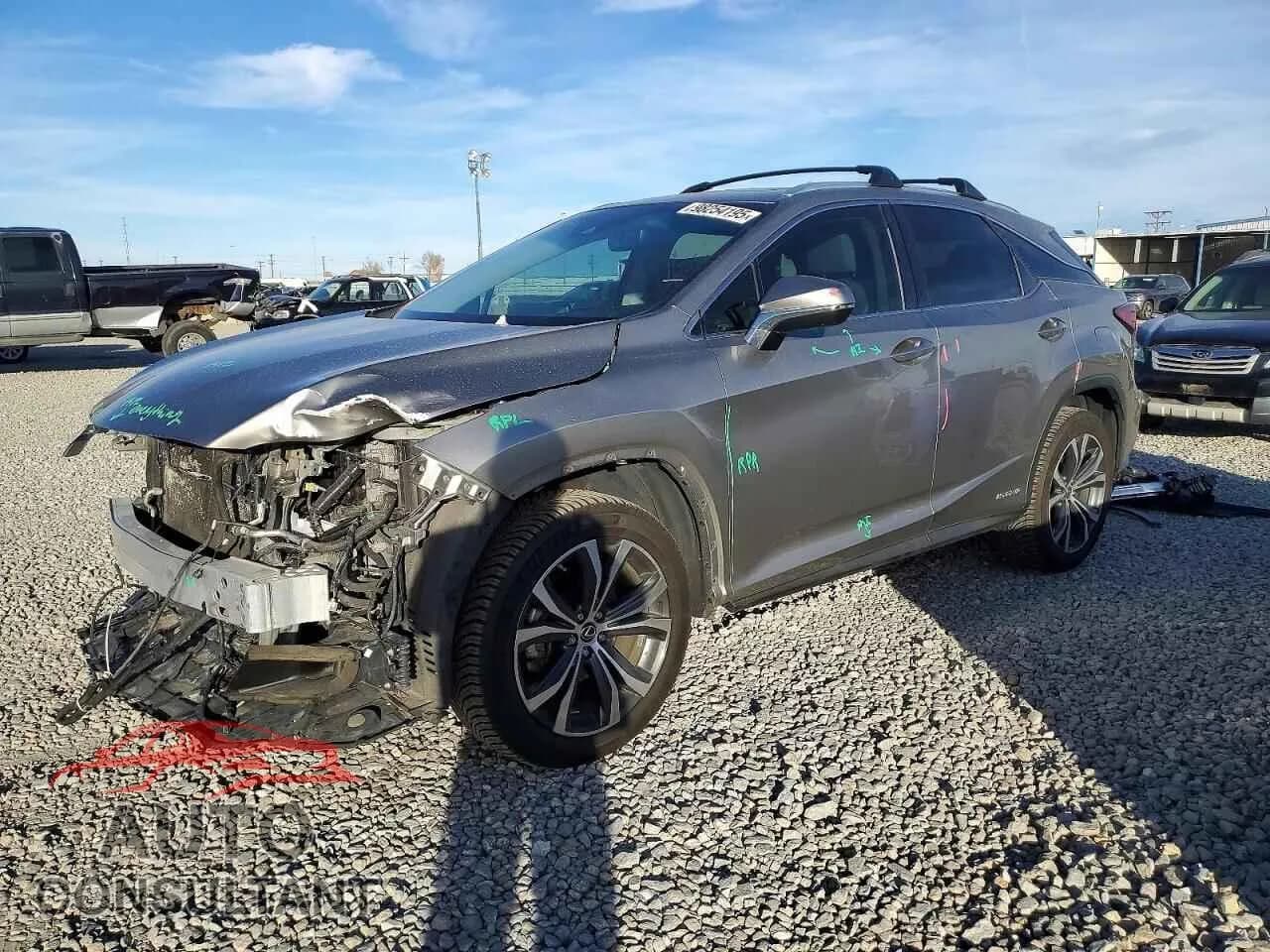 2019 LEXUS RX450 Damaged VIN 2T2BGMCA9KC035477 – front exterior 2019 LEXUS RX450 Damaged VIN 2T2BGMCA9KC035477 – front exterior