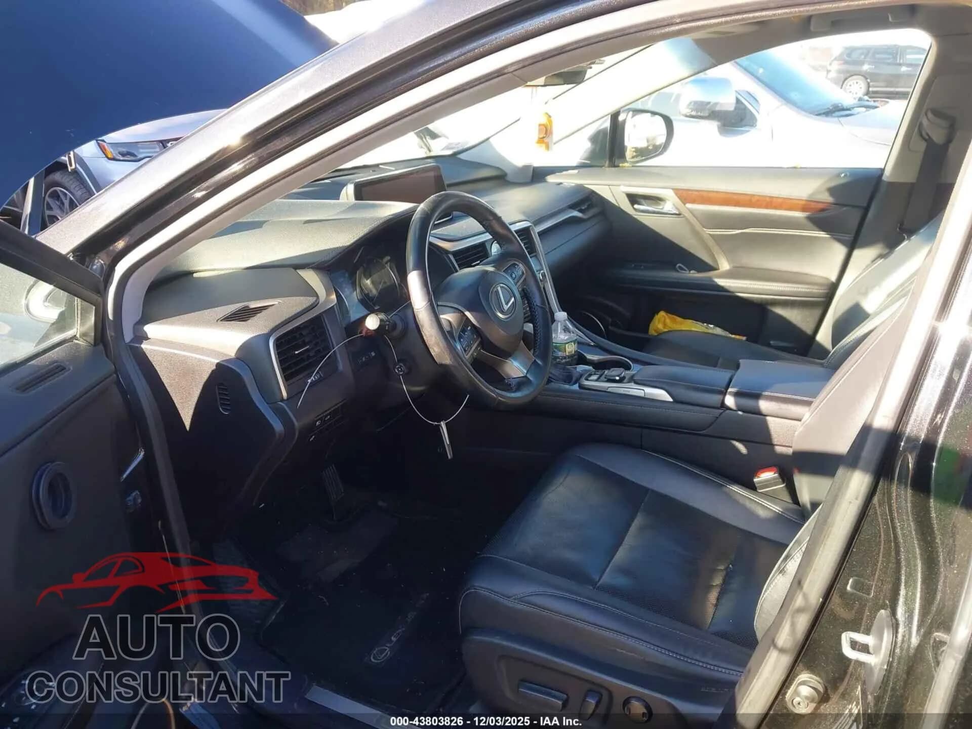 2016 LEXUS RX 350 Damaged VIN 2T2BZMCA7GC036810 – interior seats 2016 LEXUS RX 350 Damaged VIN 2T2BZMCA7GC036810 – interior seats